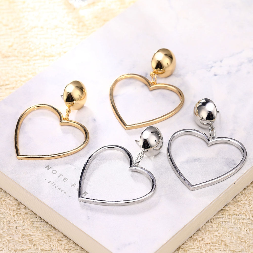 Girls Night 'Simple Love' Heart Earrings - GirlsNightcom