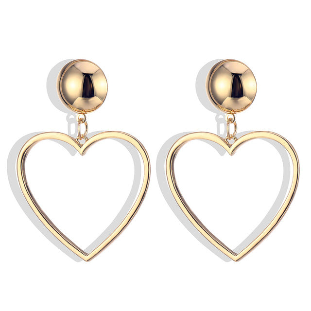 Girls Night 'Simple Love' Heart Earrings - GirlsNightcom